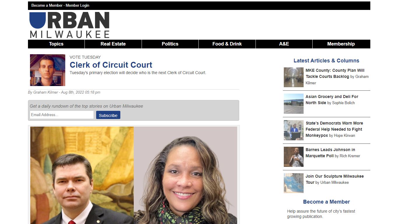 Vote Tuesday: Clerk of Circuit Court » Urban Milwaukee